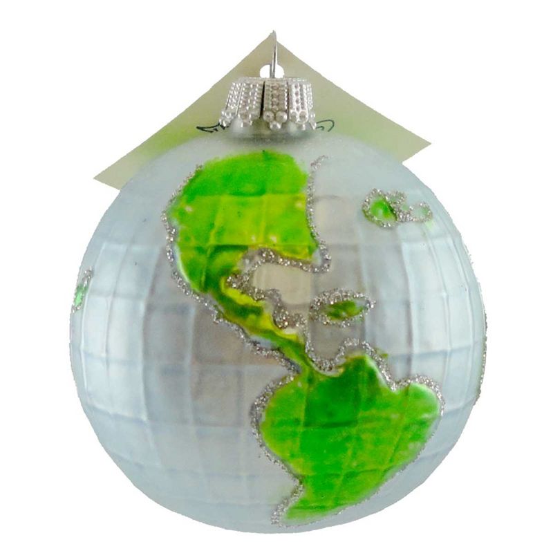 Larry Fraga Small World Christmas Ornament Map  -  Tree Ornaments
