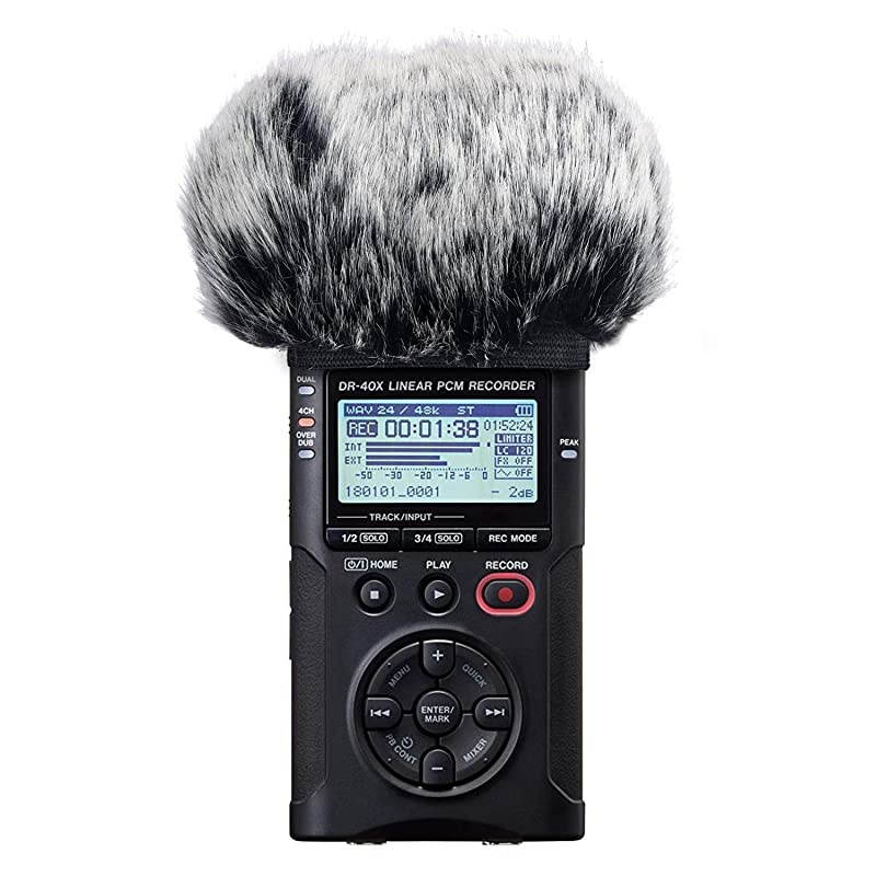 DR40X Furry Windscreen Fits DR-40X DR40X Mic Recorders, DR40 Outdoor Mic Dead Cat Fur Windshield by