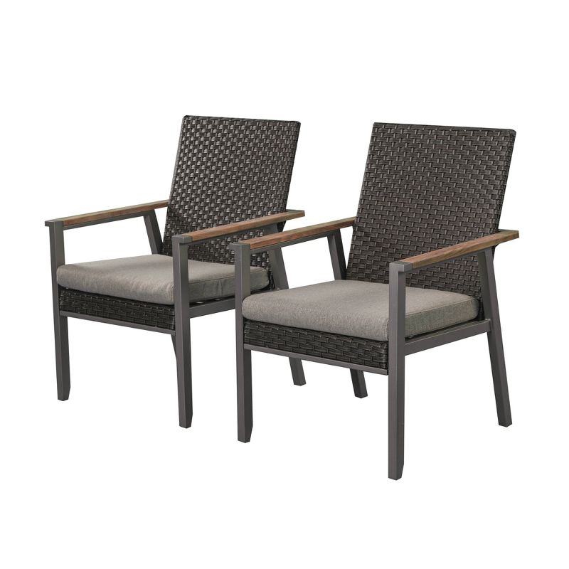 2pk Wicker Rattan Chairs - Patio Festival