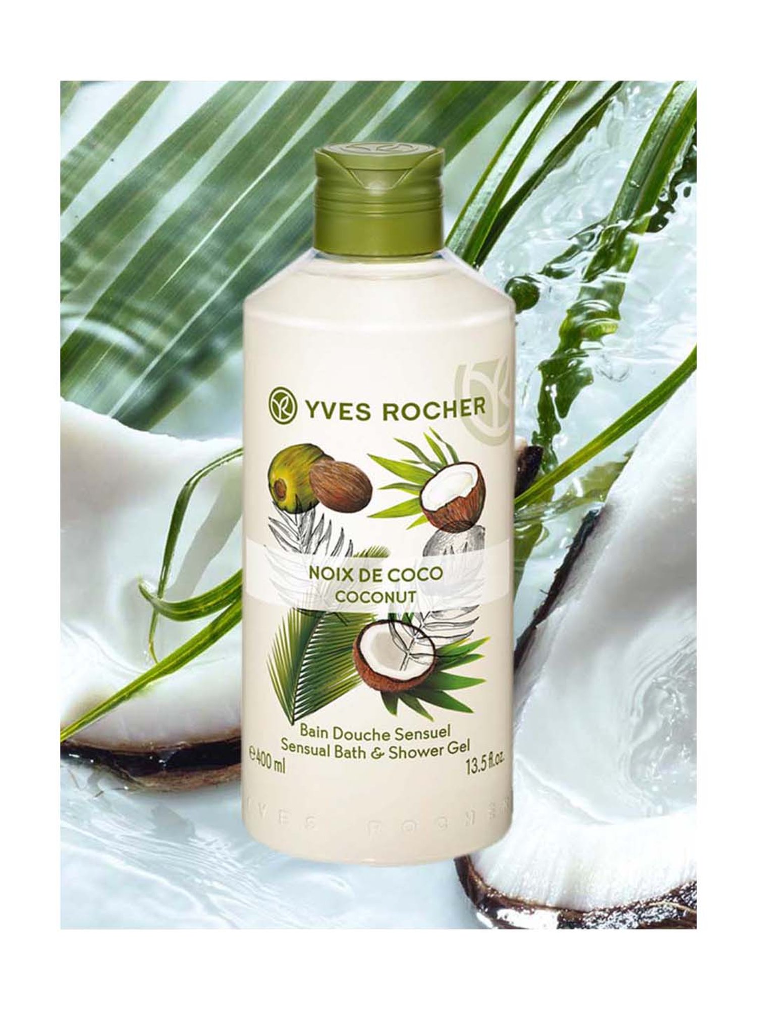 YVES ROCHER Sensual Bath & Shower Gel Coconut - 400 ml