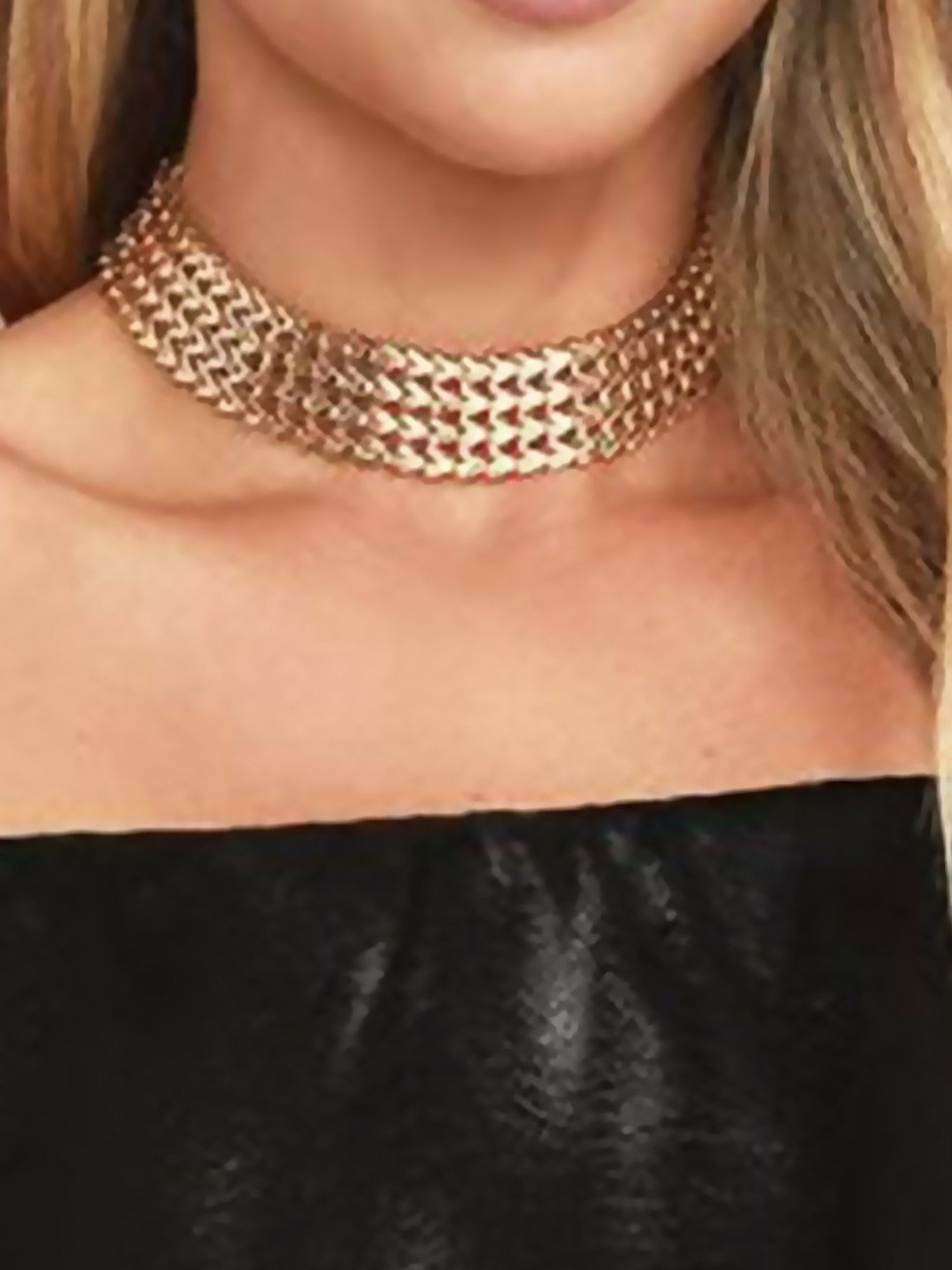 Joker & Witch Statement Golden Choker Necklaces