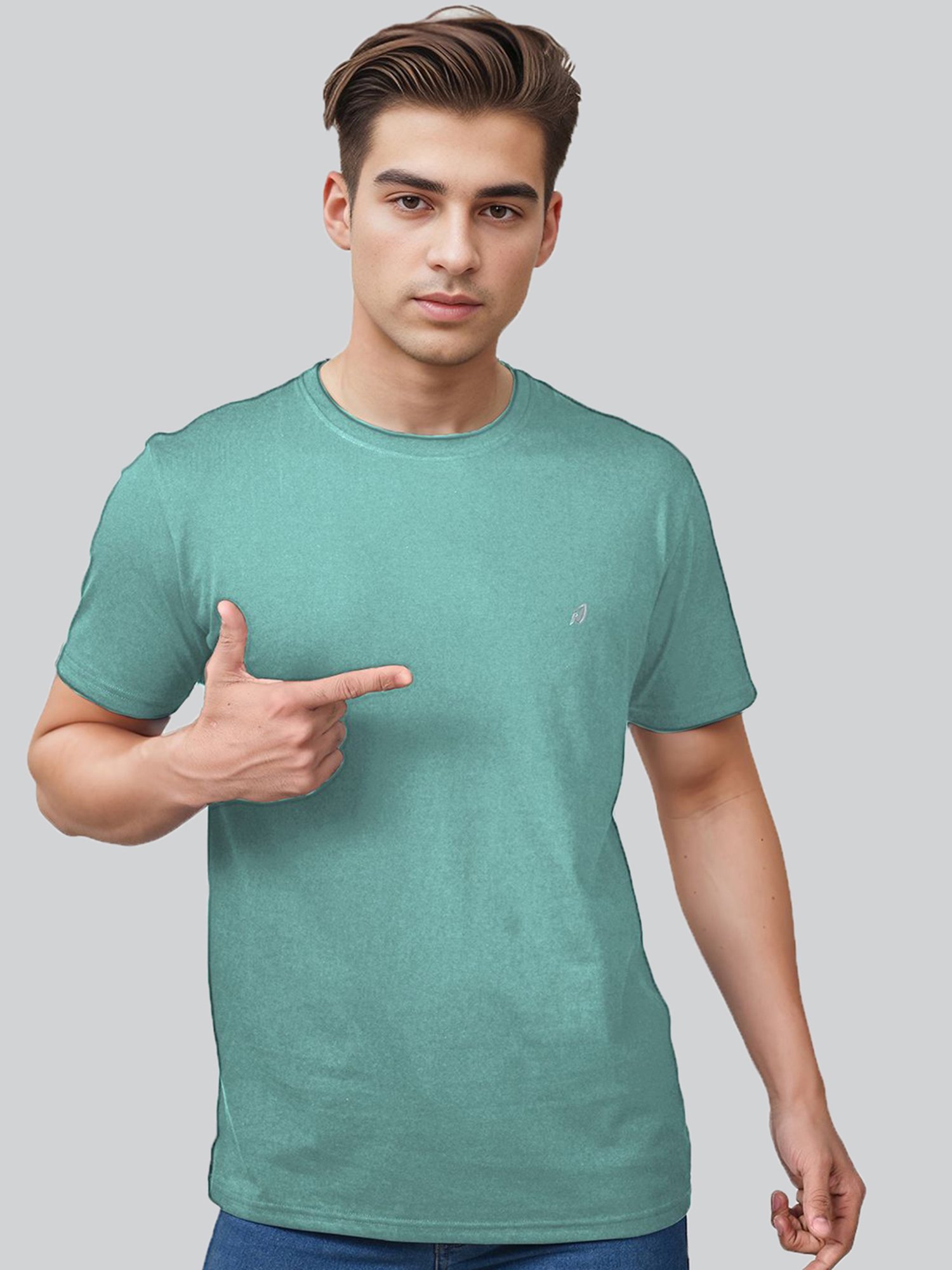 Lux Nitro Green & Sage Regular Fit T-Shirt