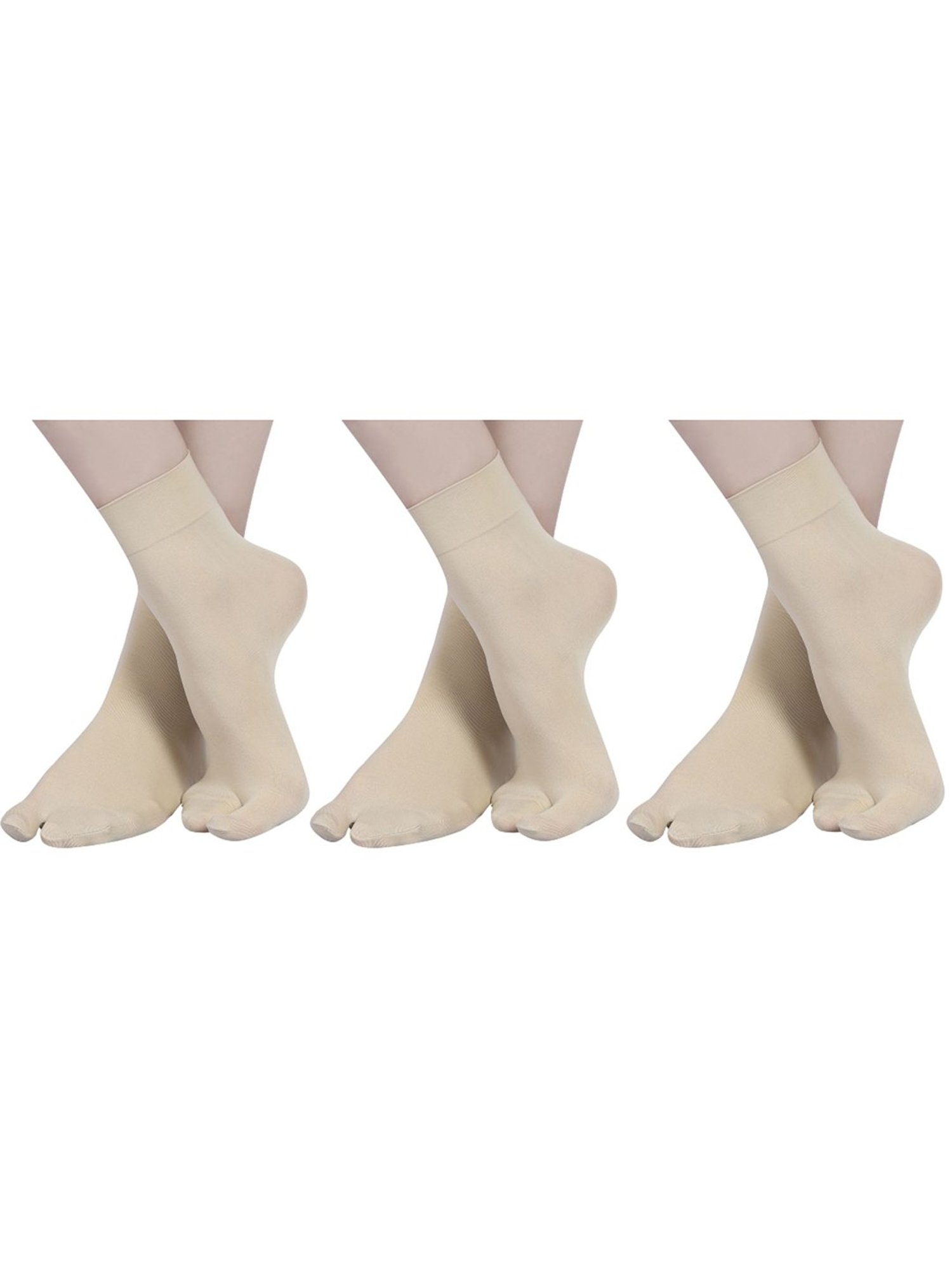 NEXT 2 SKIN Beige Socks - Pack of 3