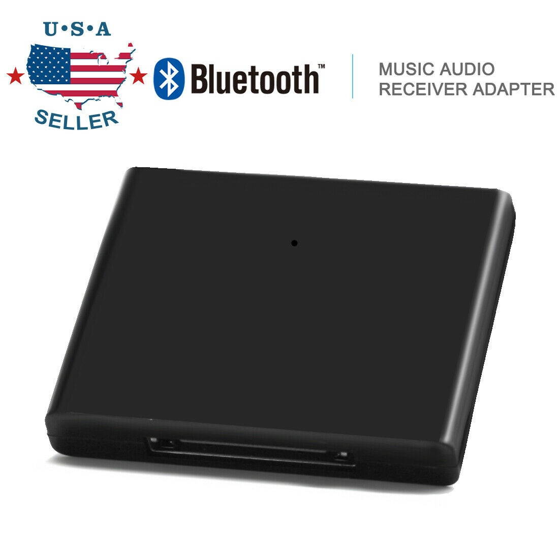 Bluetooth Music Audio Receiver Adapter For iPod iPhone 30 Pin Dock Speaker