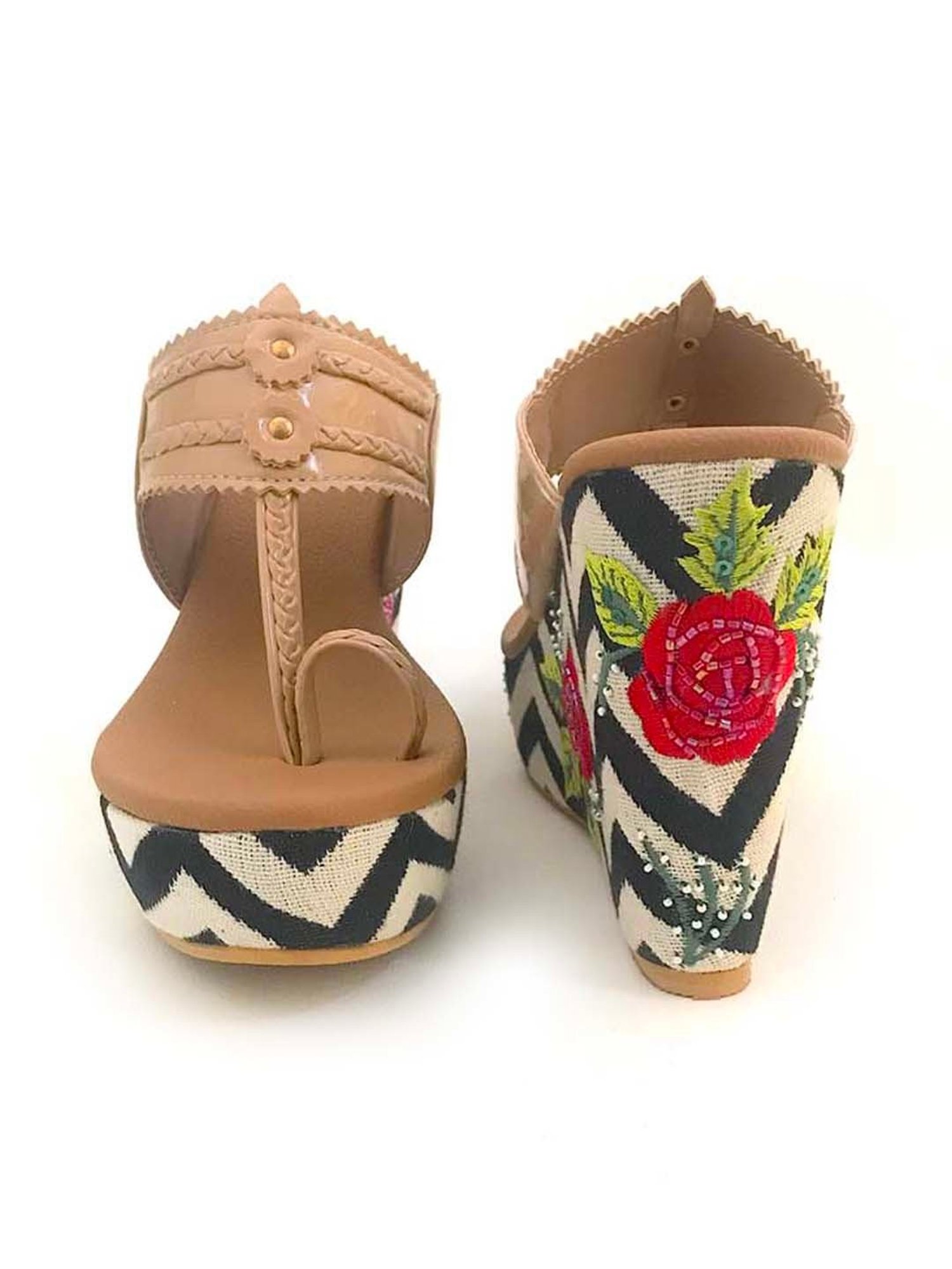 Sole House Women's Nude Toe Ring Wedges