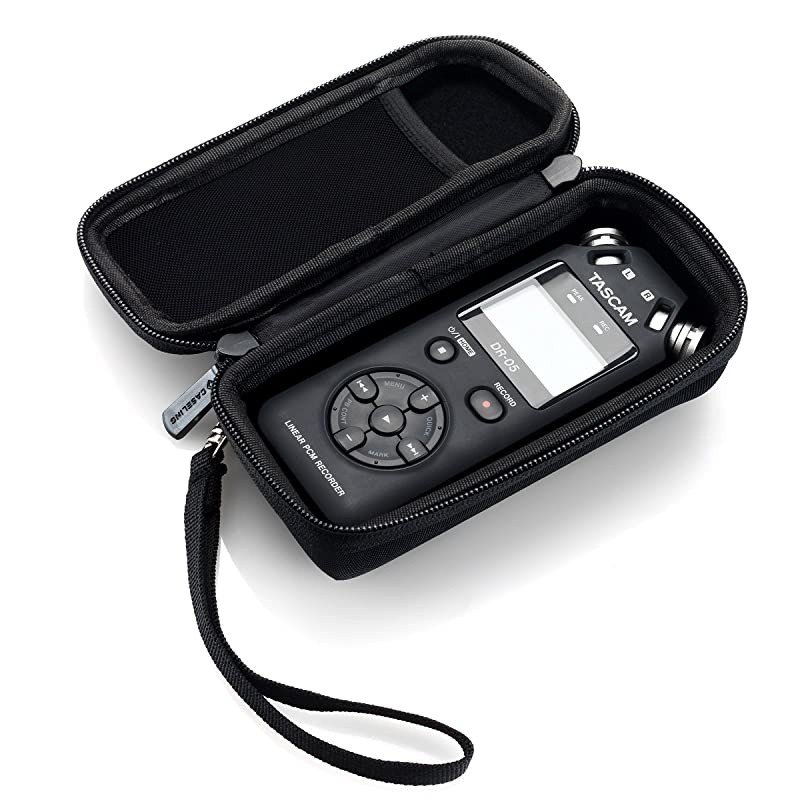 Hard CASE fits TASCAM DR-05 / DR-05X (Version 2/1) Portable Digital Recorder. - Includes Mesh Pocket for Accessories. by