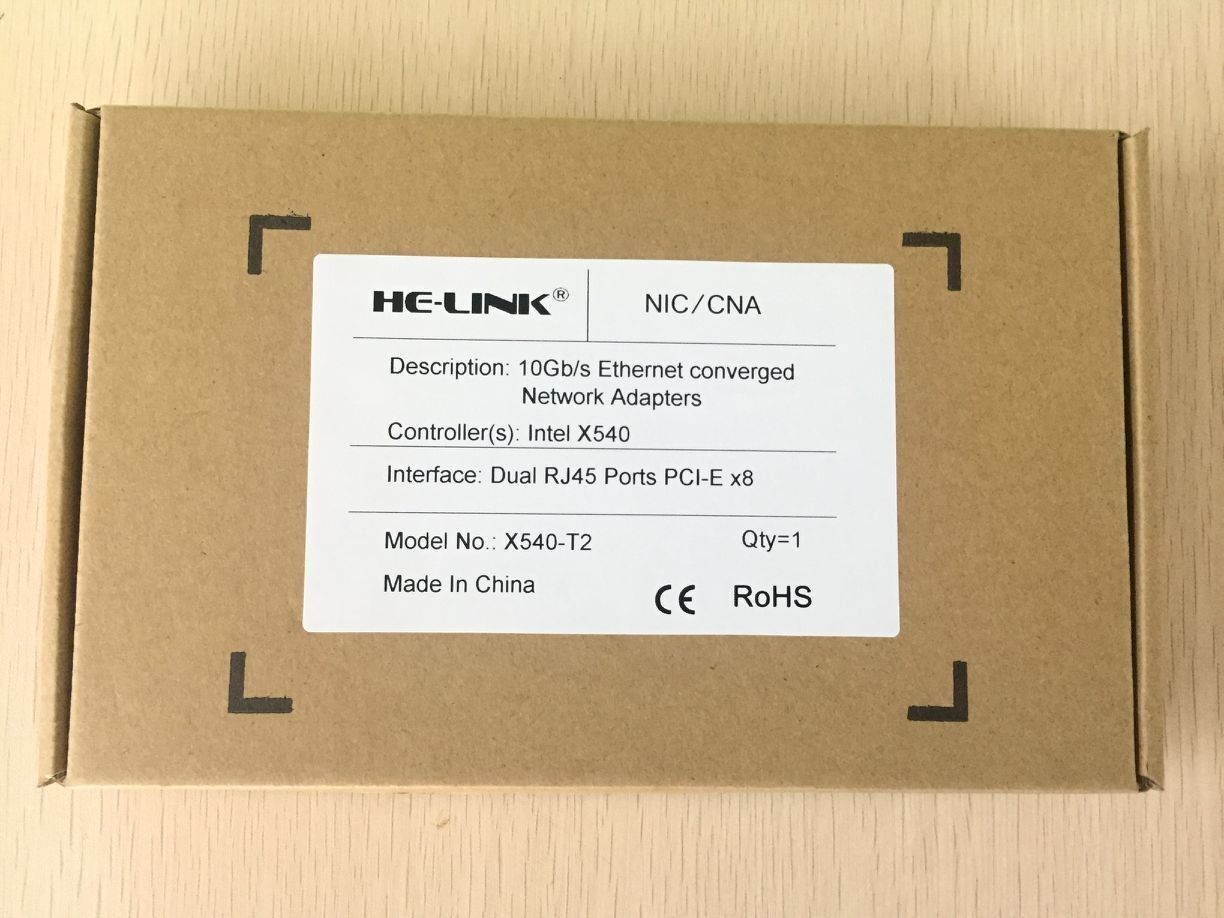 HE-LINK for X540-T2, 10GbE Converged Network Adapter(CNA), Copper Dual RJ45 Port(Amount to Intel X540-T2)