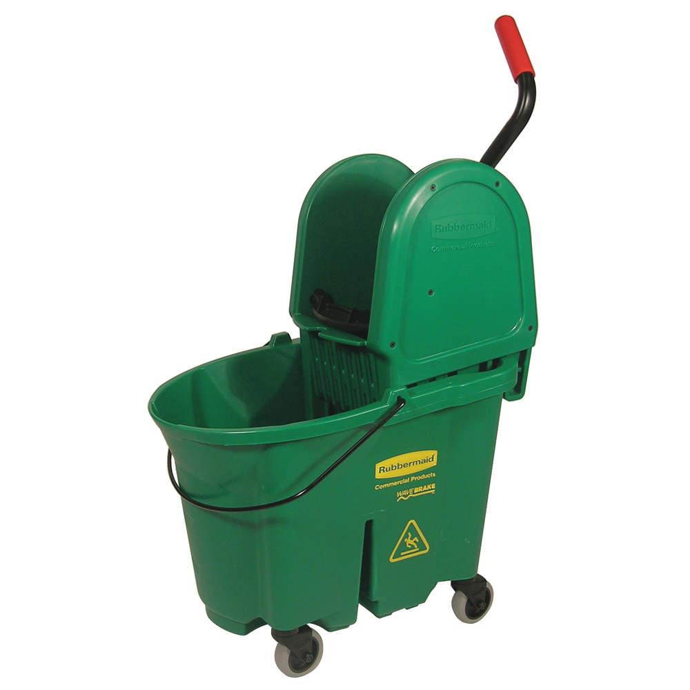 Mop Bucket and Wringer,8.75 gal.,Green RUBBERMAID FG757888GRN
