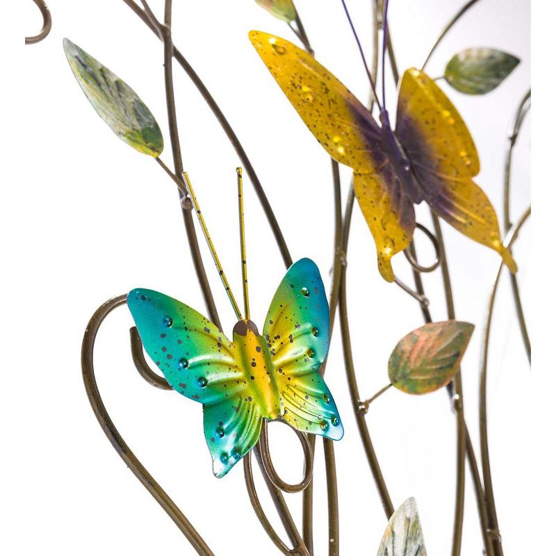 Wind & Weather 3-Dimensional Indoor/Outdoor Metal Butterflies Wall Art
