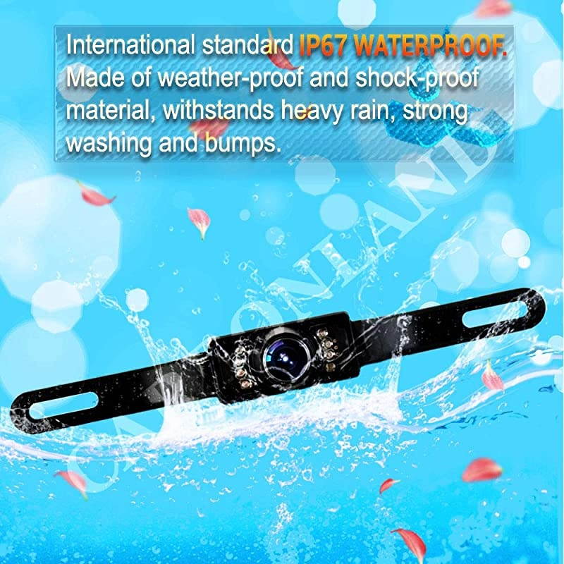 Backup-Camera for Car/Truck/RV Rear View Reversing Camera 170 Degrees Perfect View Angle Night Vision IP67