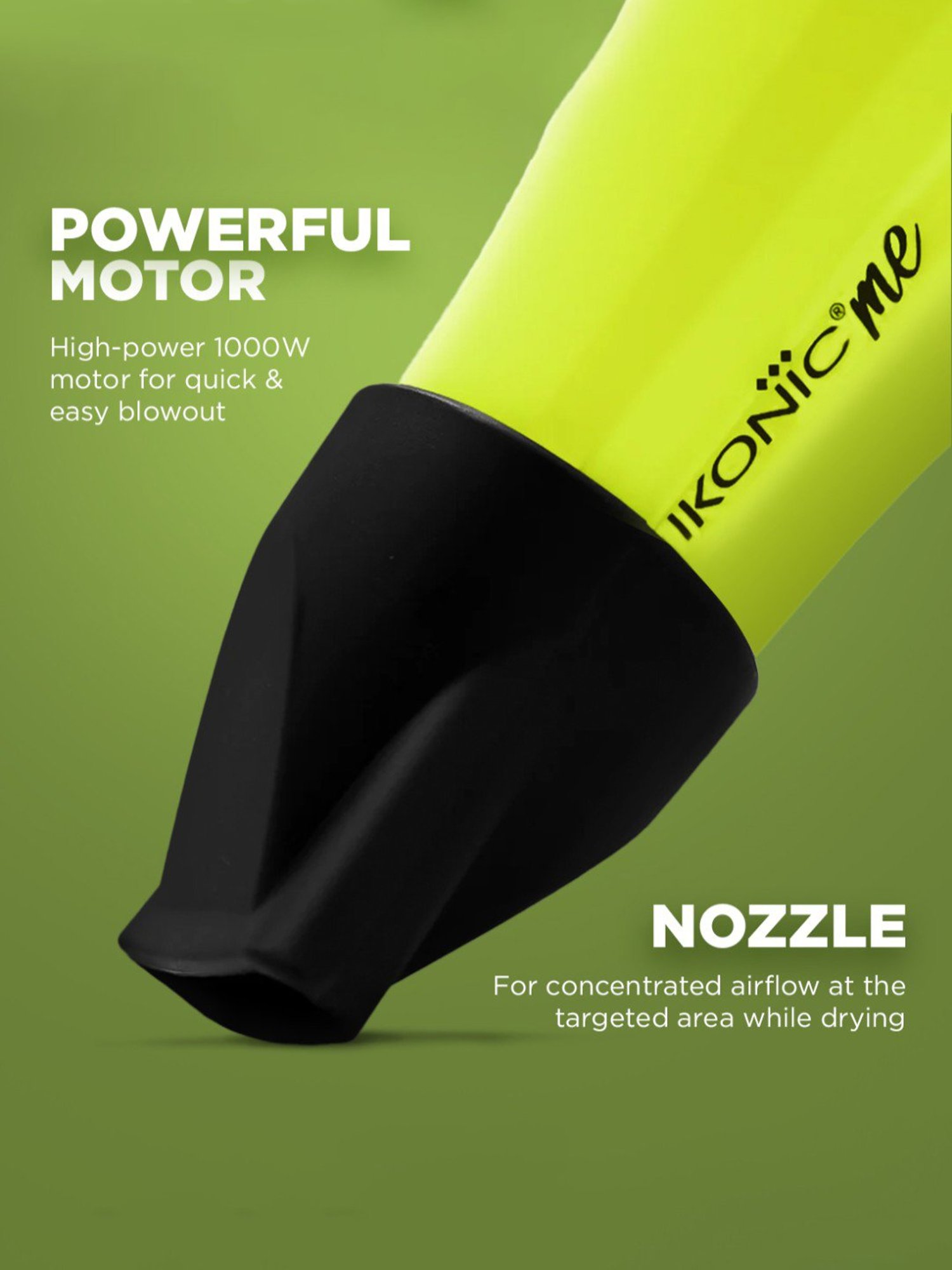 Ikonic Me Mini Speedy Hair Dryer - Green
