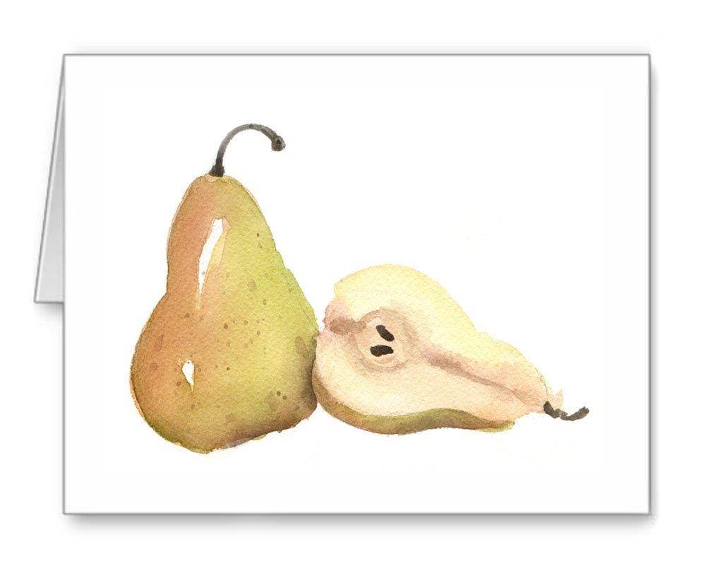 Pear - Set of 10 Note Cards With Envelopes