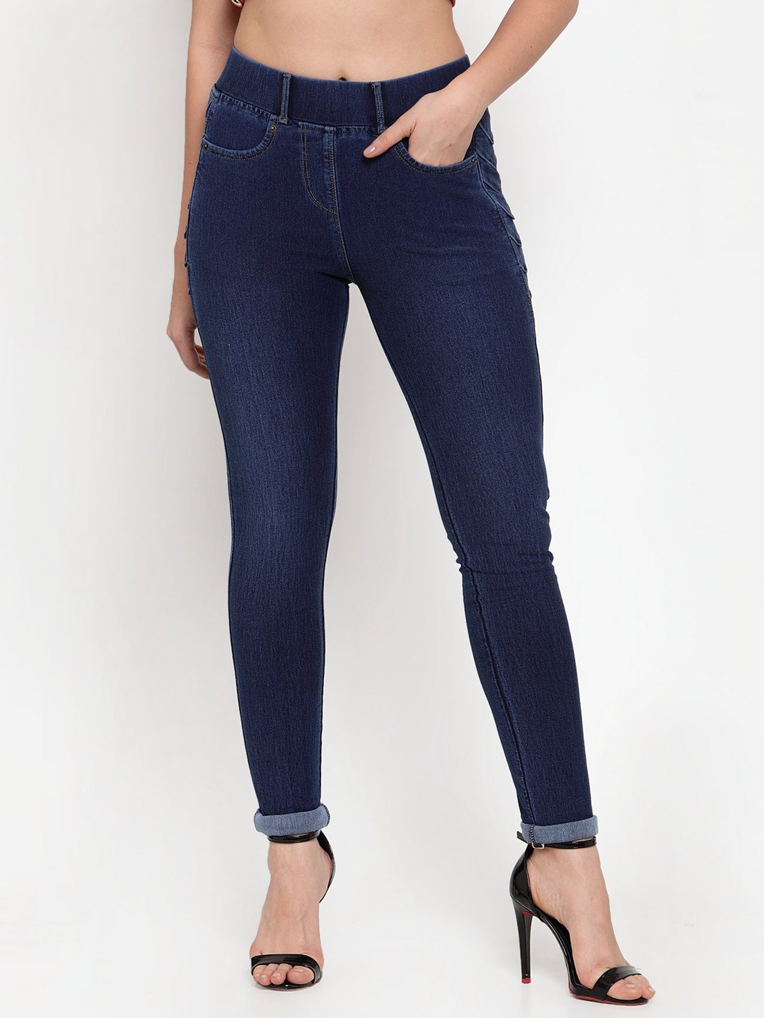 Westwood Blue Regular Fit Jeggings
