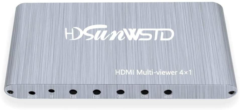 HDMI 4&times;1 Quad Multi Viewer Converter 4 Input 1 Output HDMI1.4a HDCP1.4 Switch Switcher for HDTV DVD PS3 STB PC
