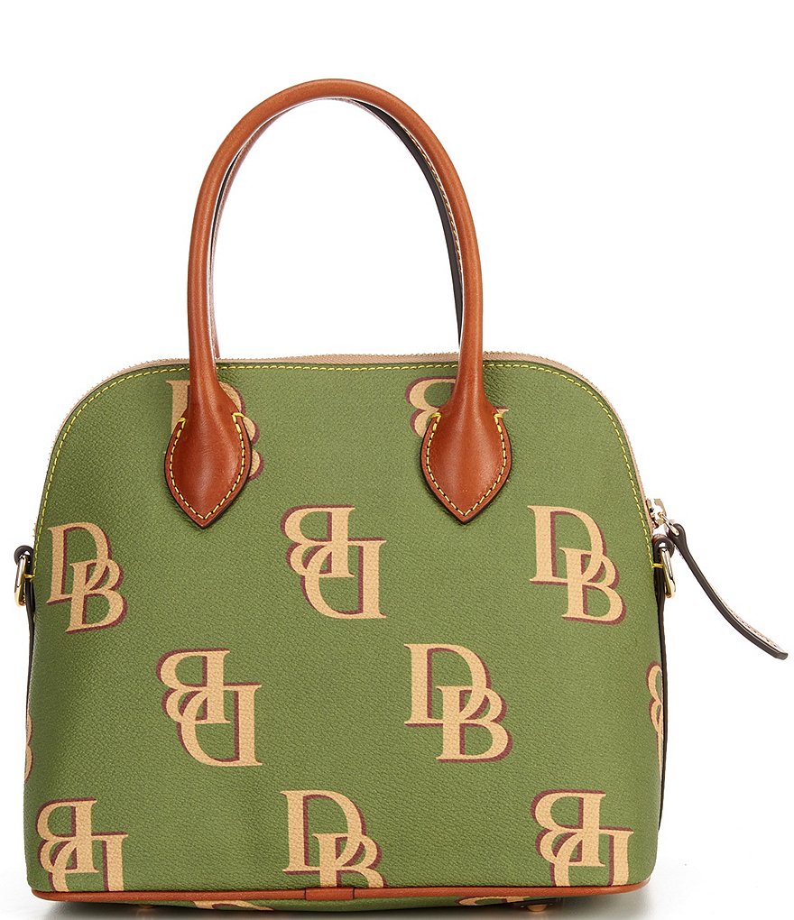Dooney & Bourke Signature Monogrammed Collection Domed Satchel Bag