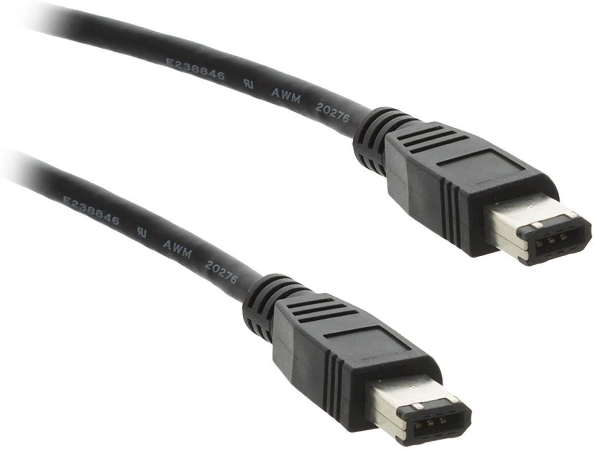 BRENDAZ Firewire DV Cable 6P - 6P (IEEE-1394) for Canon XH-A1s HDV XL H1S XL H1A XL-H1 XH-G1 Camcorder 6-Feet