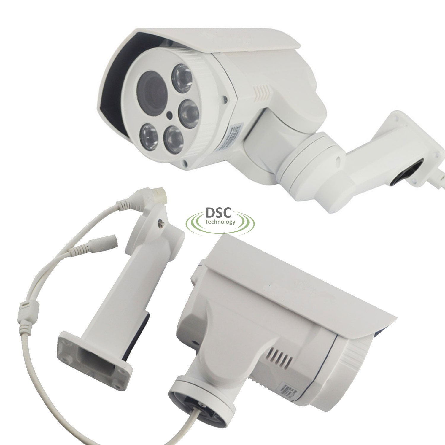 Rotary 1080P ONVIF Outdoor Bullet PTZ IP Camera With POE,Card Slot 2.0MP 10X Zoom,IR 80m Night-Vision CCTV IP Camera,SD Card Slot