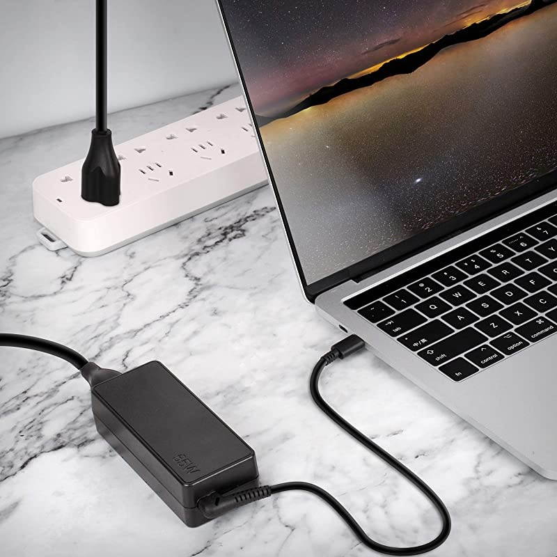 USB Type C AC Charger for Lenovo ideapad S940 Yoga S940 C730 thinpad E495 E595 T580 T480 T480S p43s p53s GX20P92530 4X20M26268 ADLX65YCC3D ADLX65YLC3D ADLX65YDC3D Laptop Power Supply Adapter Cord