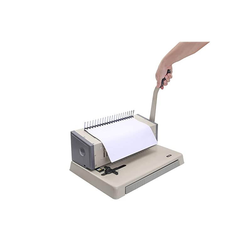 21 Hole Metal Binding Machine Comb Binding Manual Punch and Bind Operation Capacity:500 Sheets by