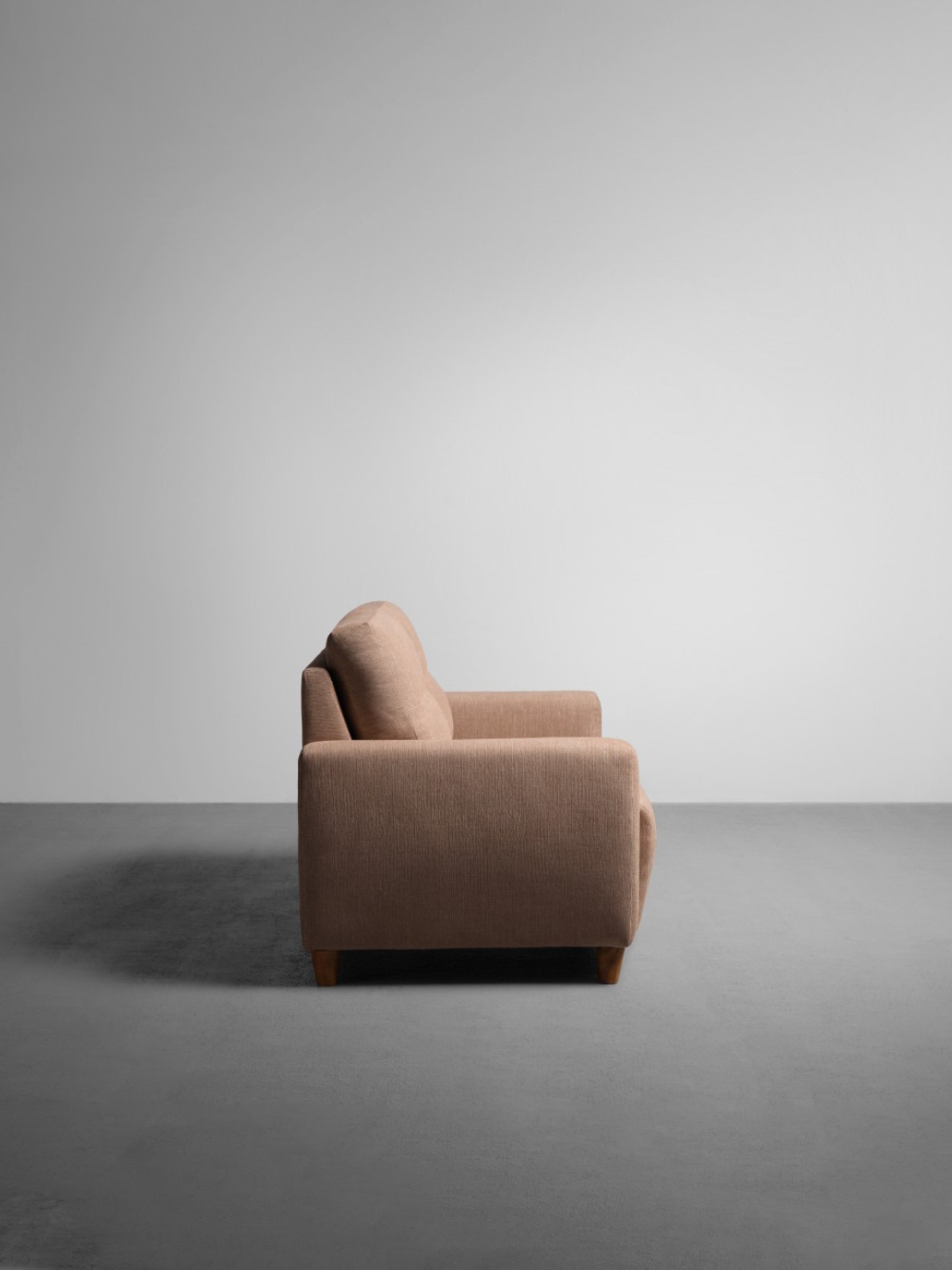 Sleepyhead Yolo Coco Brown Fabric 2 Seater Sofa