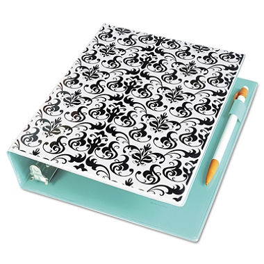 Avery Durable Mini Binder, 8 1/2" x 5 1/2" Sheet Size, 1" Capacity, Black/White