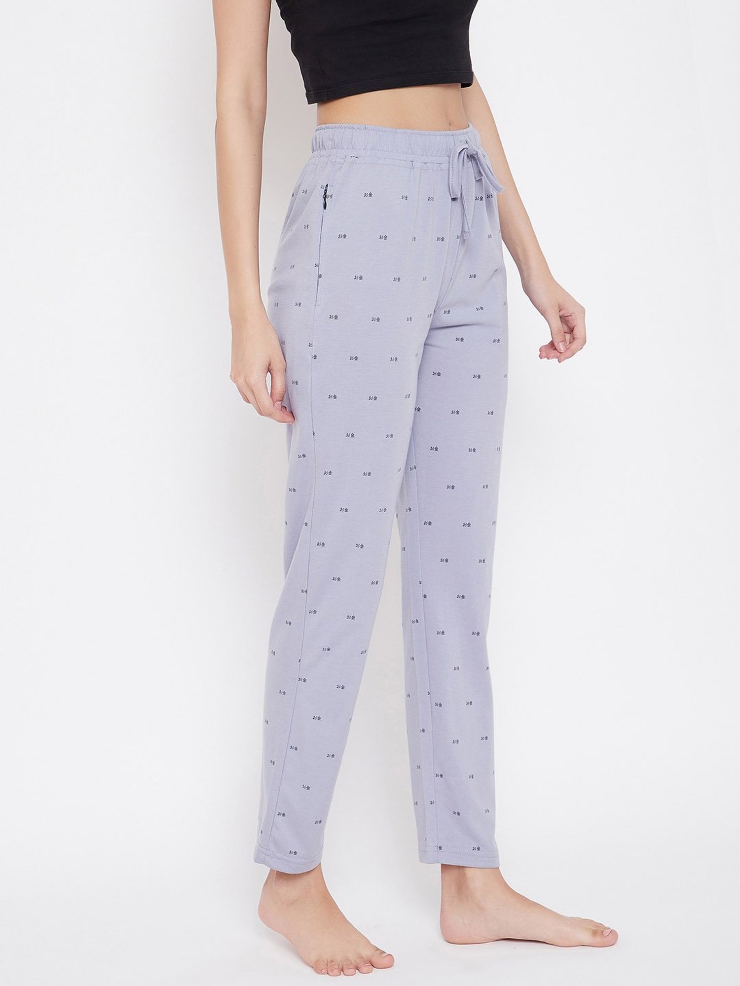 Okane Grape Purple Printed Pyjamas