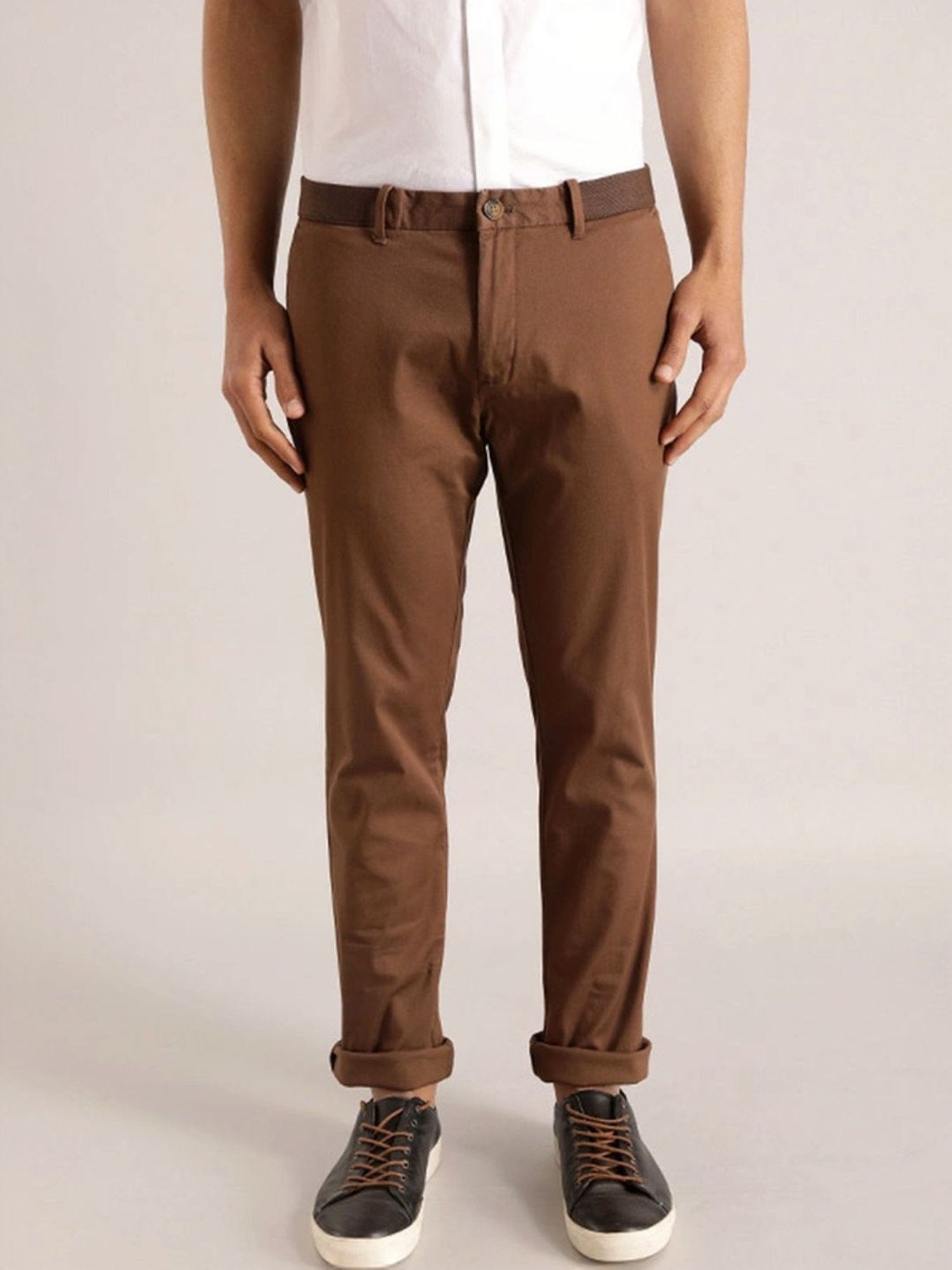 Indian Terrain Choco Tapered Fit Chinos