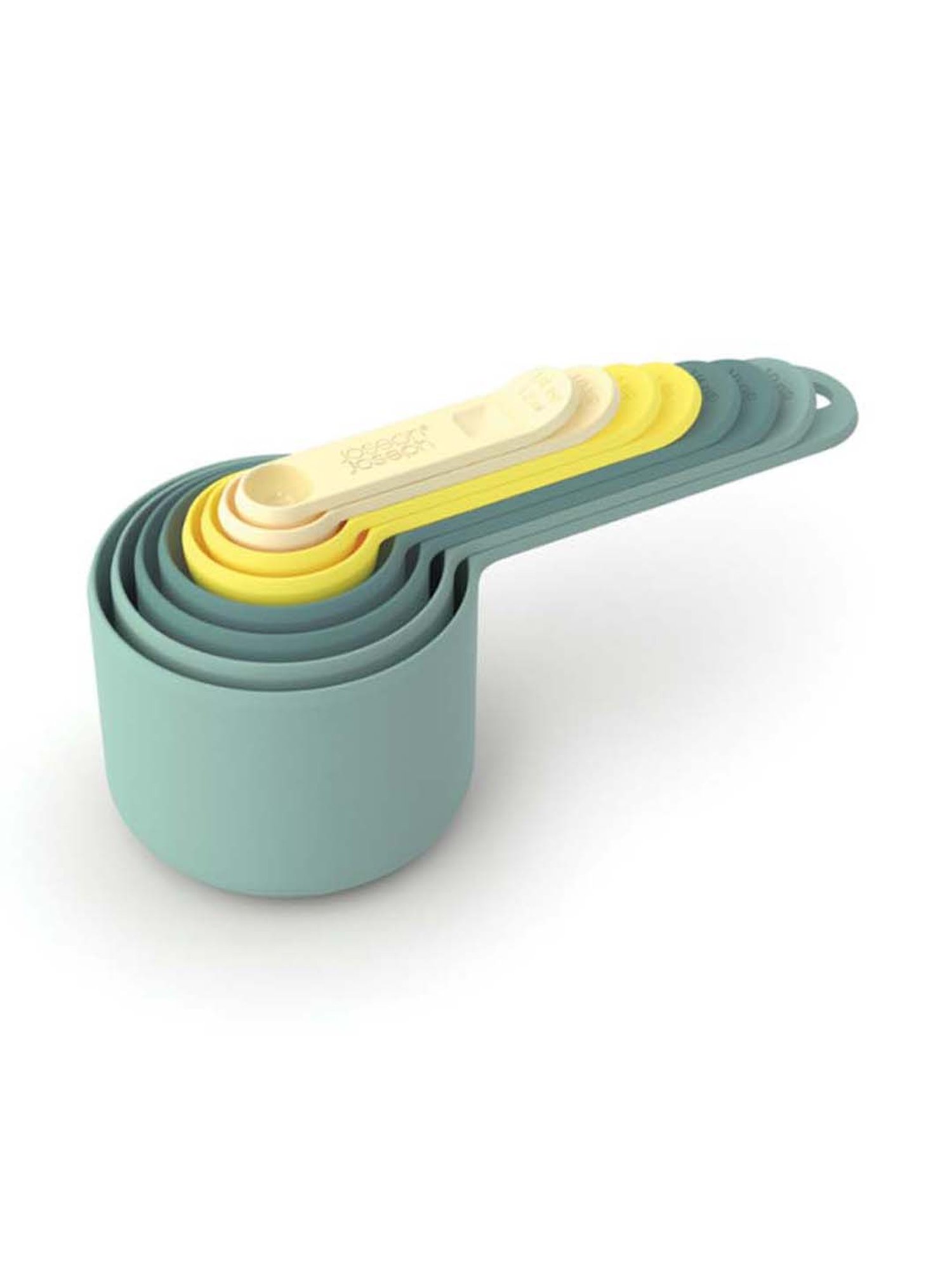 KitchenCraft Black Plastic Magnetic Measuring Cup - Set of 4