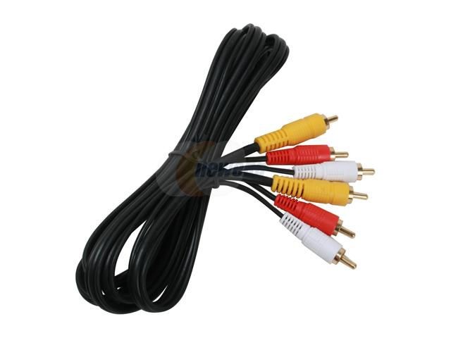 CABLES UNLIMITED Model AUD-1700-06 6 ft. Select RCA 3 Connector Audio Video Cable