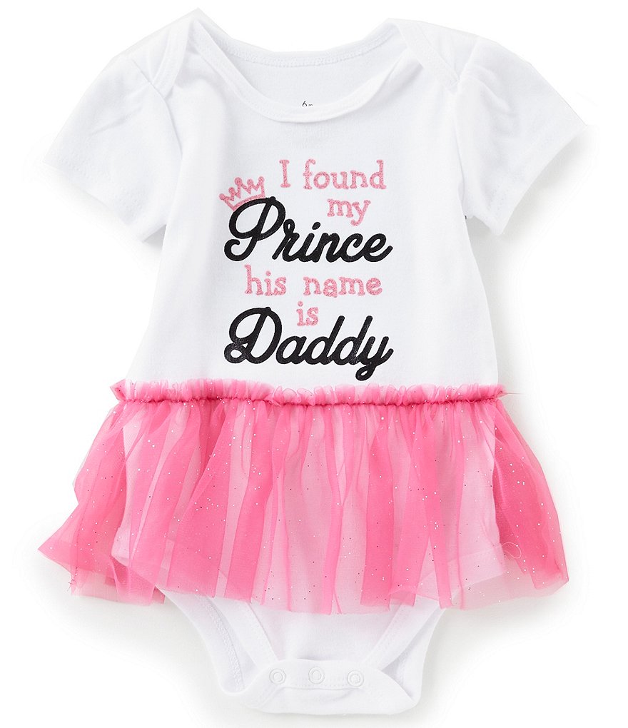 Baby Starters Baby Girls 3-12 Months Short-Sleeve I Found My Prince Bodysuit