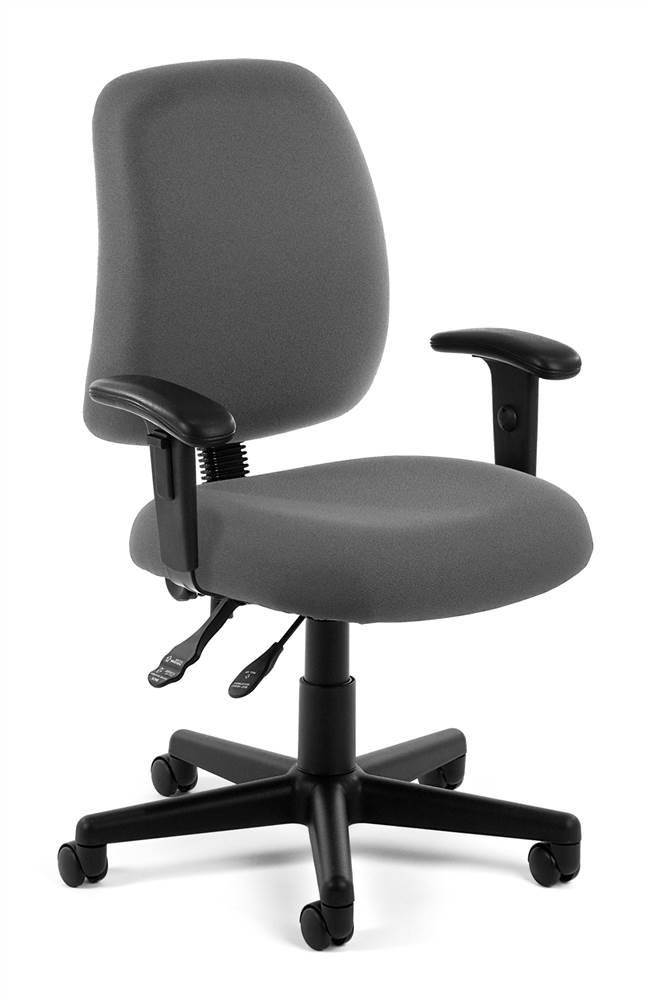 OFM Posture Series Mid-Back Task Chair with Arms, in Black (118-2-AA-805)