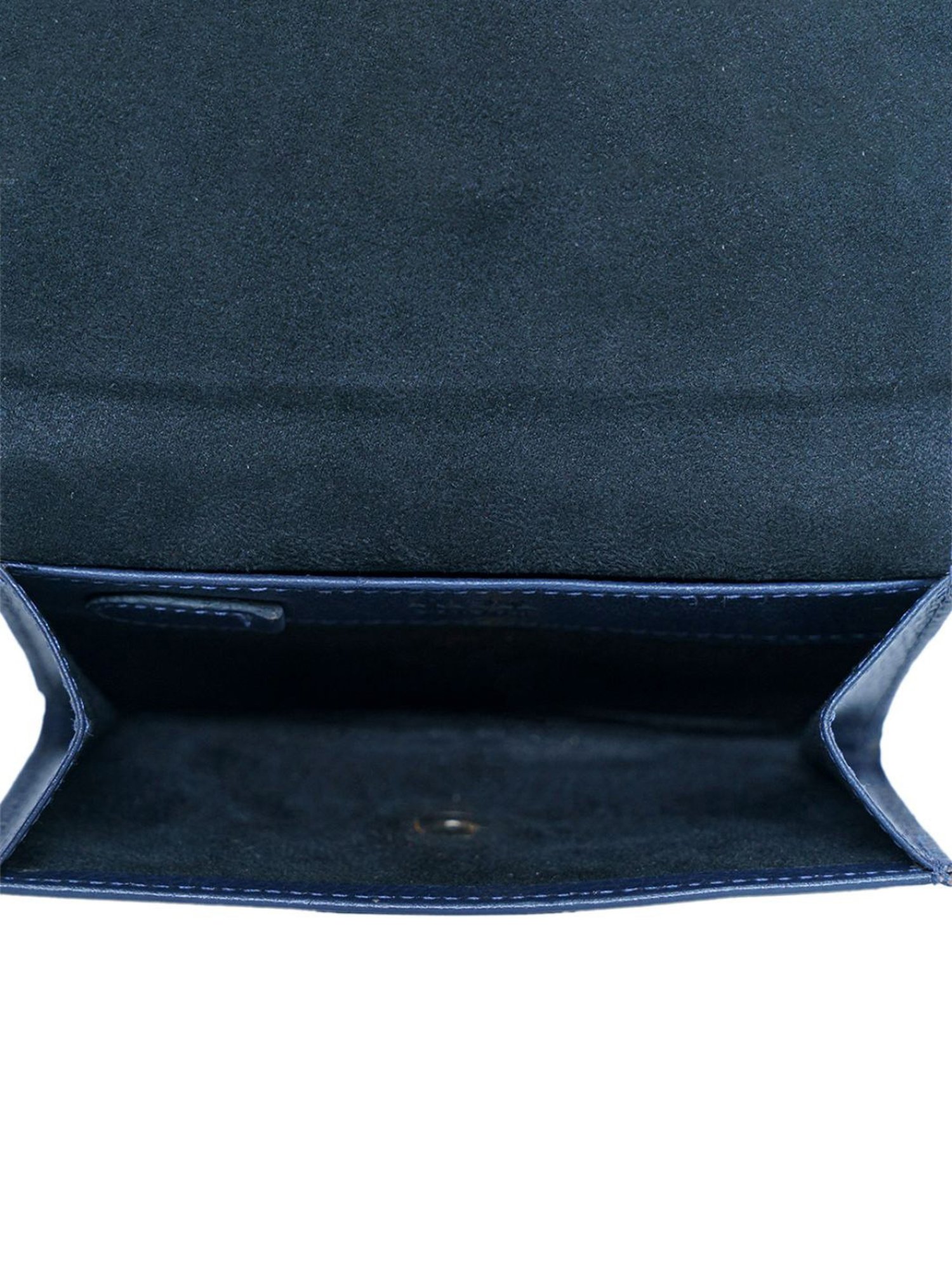 RI2K London Navy Blue Leather Envelope Wallet