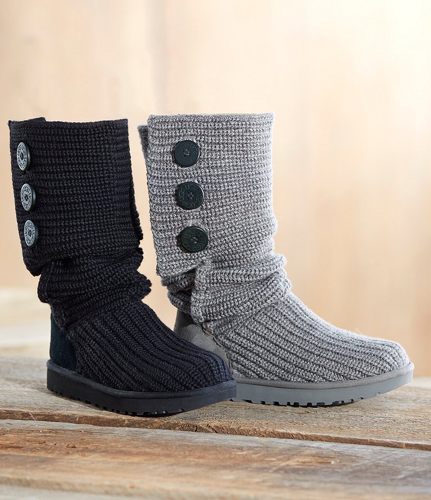 UGG&reg; Classic Cardy Button Detailed Knit Boots