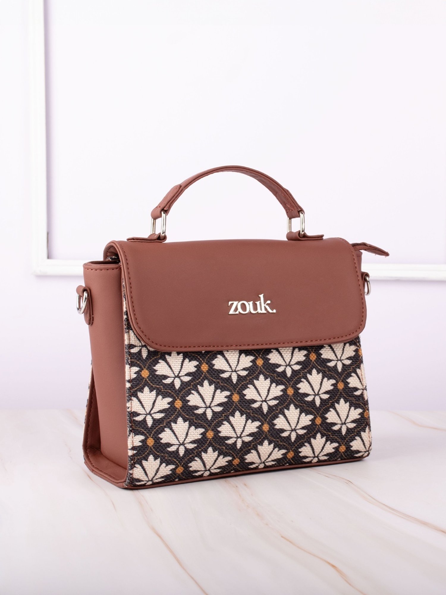 ZOUK Multicolor Printed Satchel Handbag