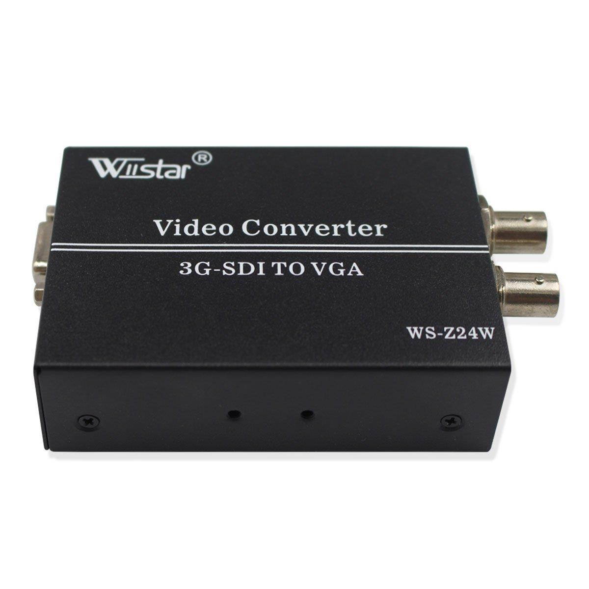 Wiistar SDI to VGA Audio Converter Support 1080P for VGA SDI Monitor