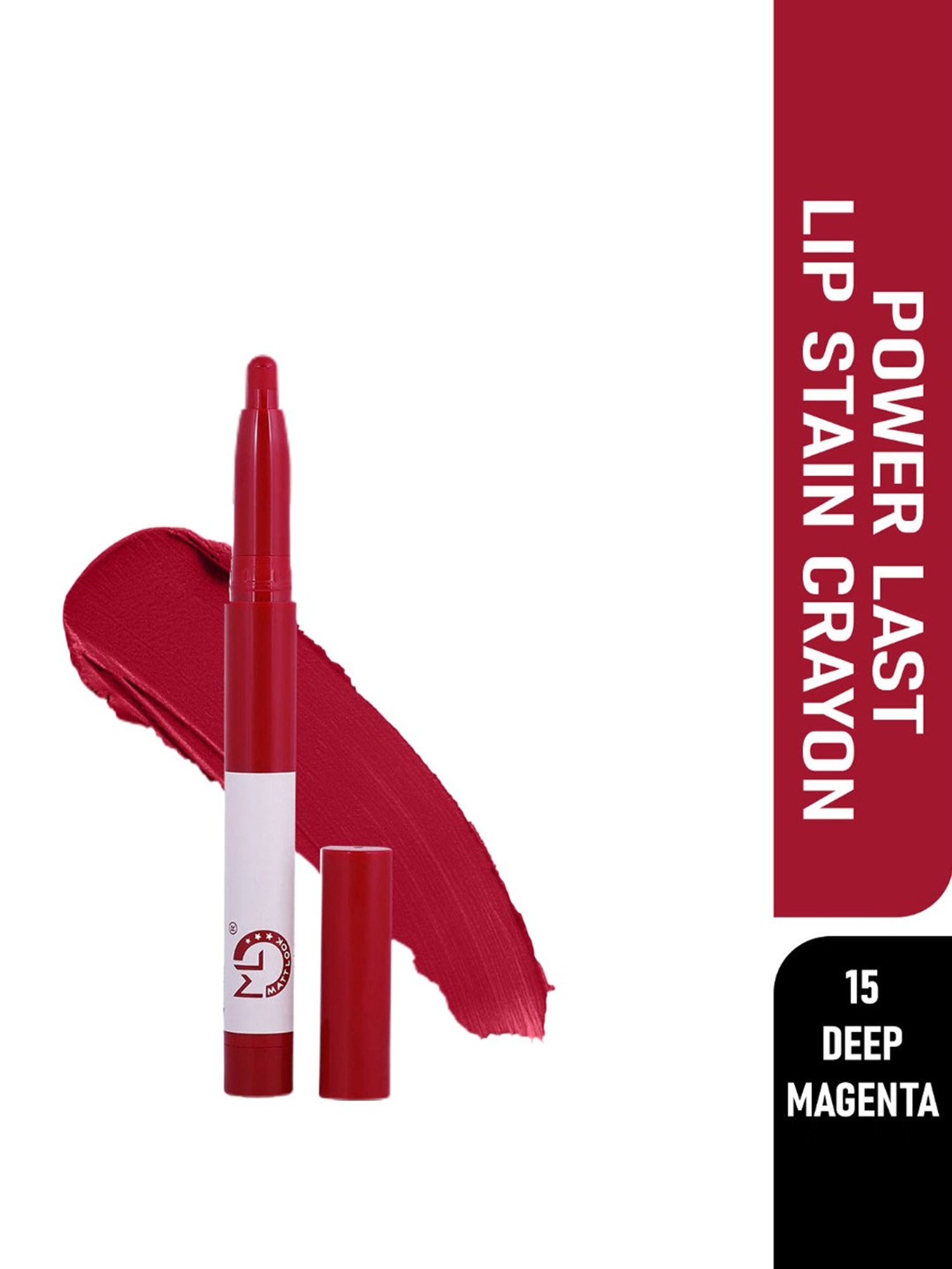 Lenphor Matte Show-Off Lip Crayon Cupid Red - 2.8 gm