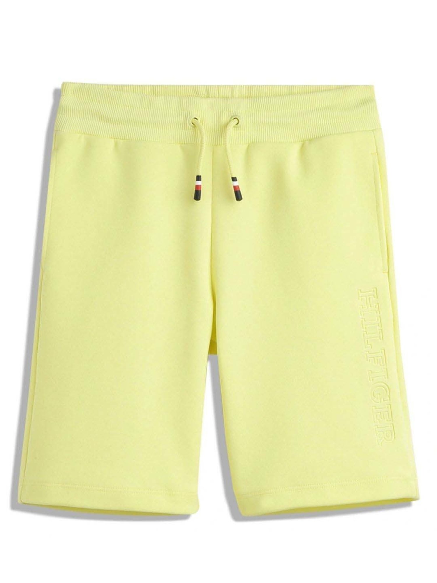 Tommy Hilfiger Boys Yellow Solid Regular Fit Shorts