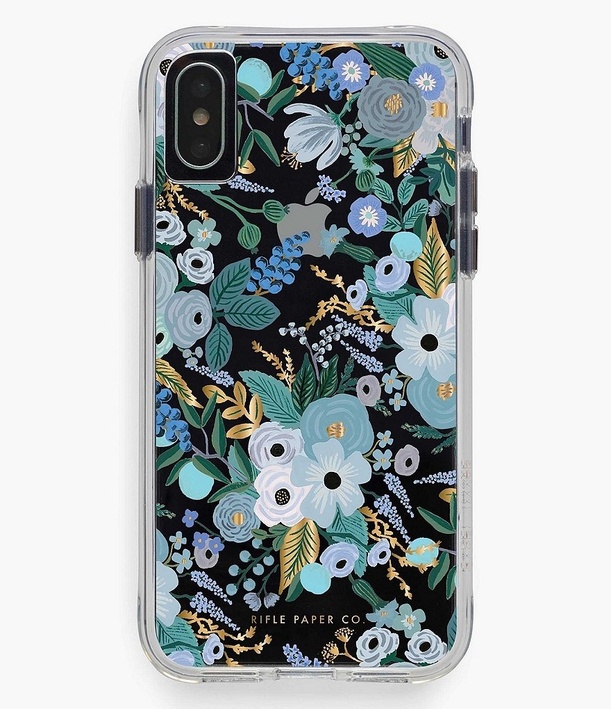 Rifle Paper Co. Clear Garden Party Blue iPhone Case