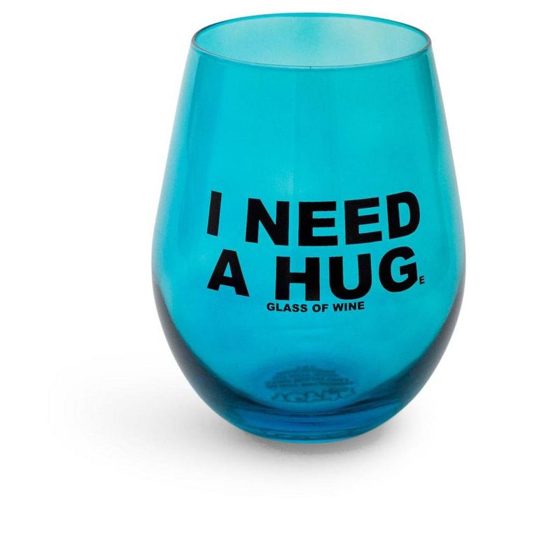 Toynk "I Need A HUGe Glass Of Wine" Stemless Wine Glass | Holds 20 Ounces