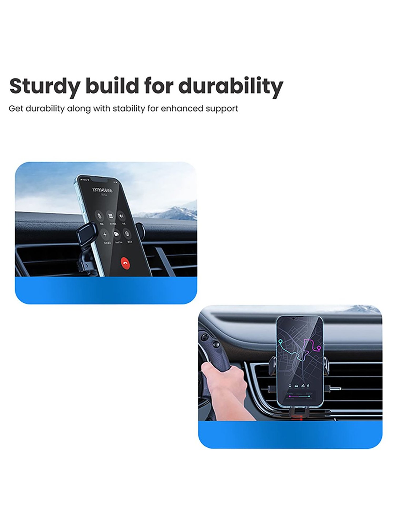 GRIPP Magic Stand Compatible for All Mobile Phones Devices (Black)