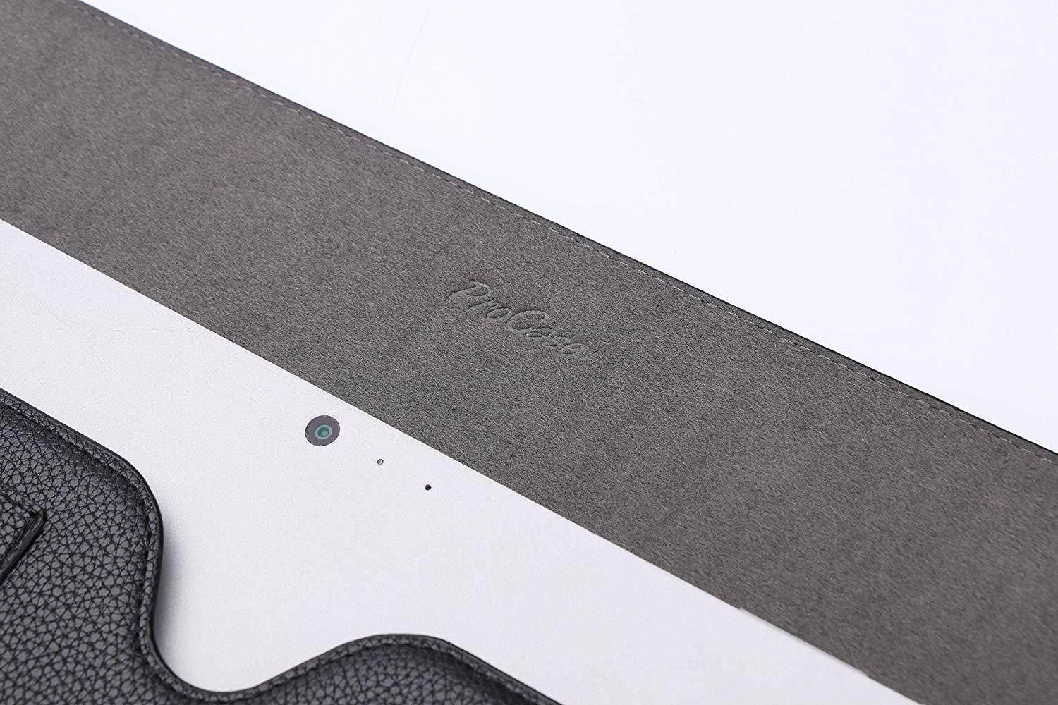 ProCase New Surface Pro Case/Surface Pro 4 3 Sleeve Case, 12 Inch Sleeve Bag Laptop Tablet Protective Cover for New Microsoft Surface Pro 2017 / Pro 4 3, Compatible with Type Cover Keyboard -Black