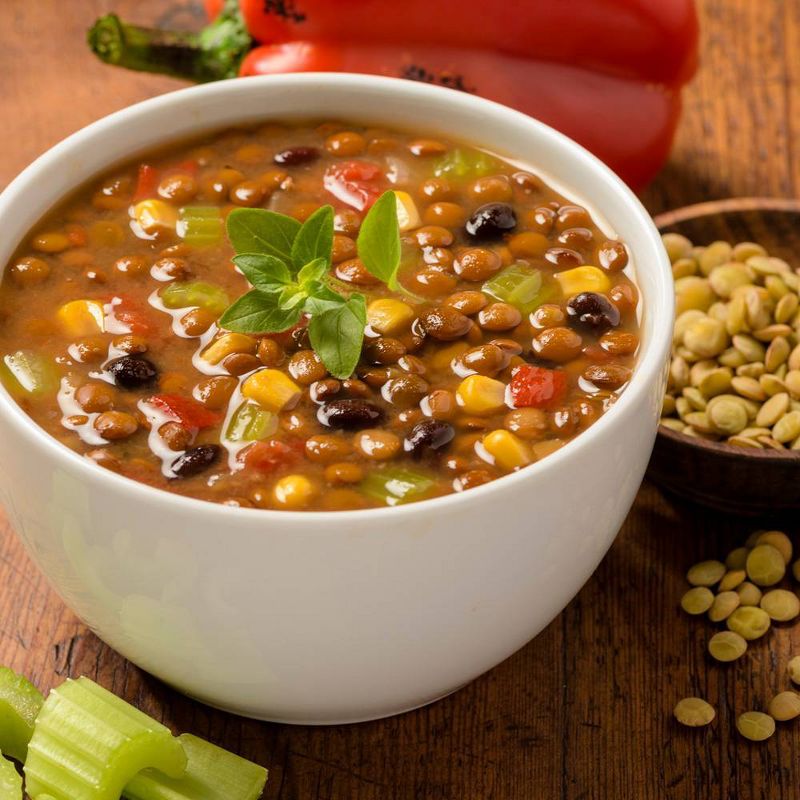 Pacific Foods Organic Vegetable Lentil & Roasted Red Pepper Soup - 17oz