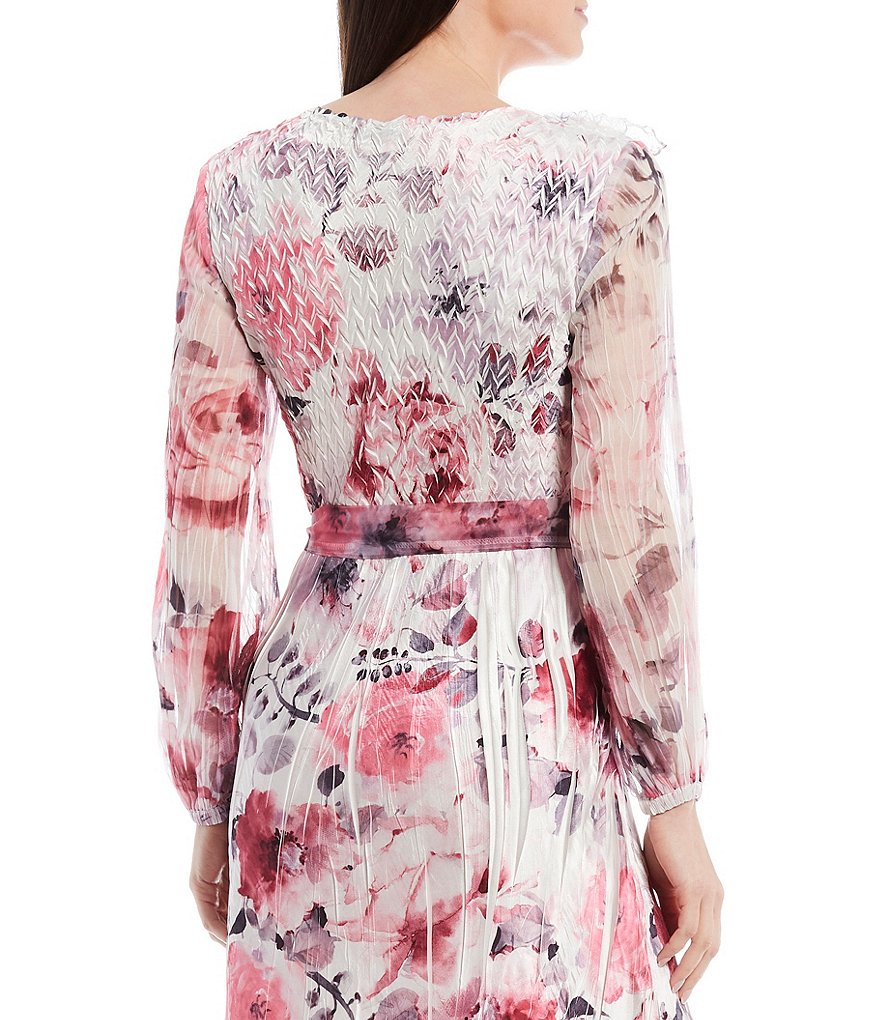 Marina Sequin Lace Round Neck 3/4 Sleeve Sheath Dress