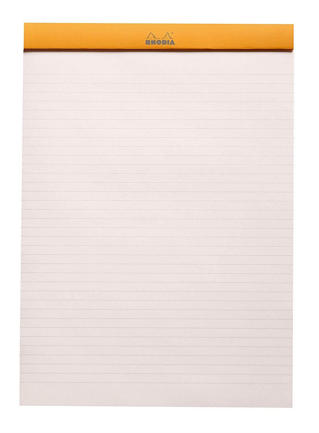 Rhodia A4 Color Head Stapled Pad No18, Lined - Taupe