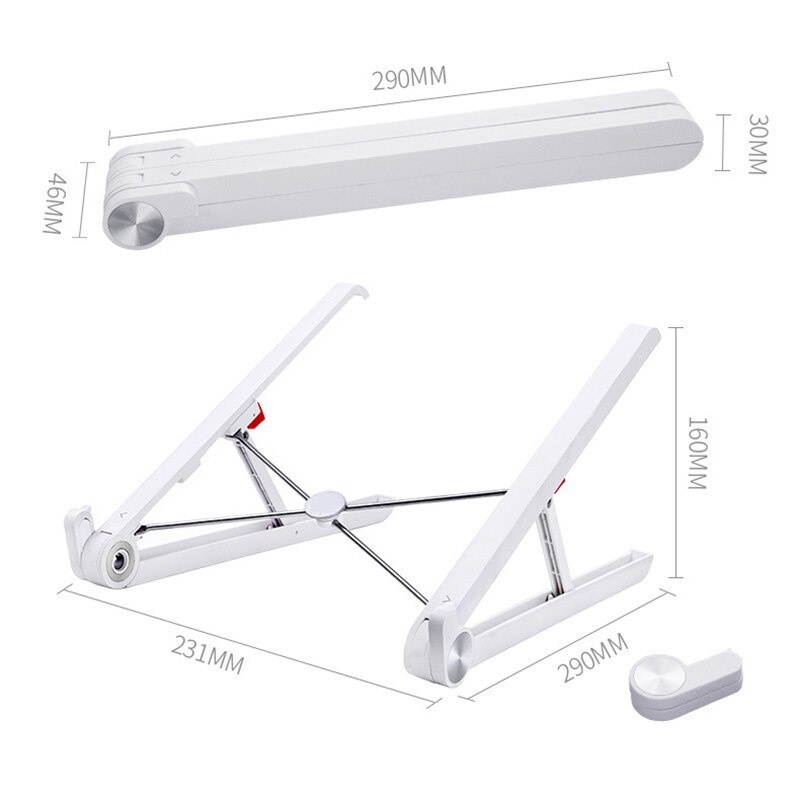 Portable Base Notebook Stand Foldable Laptop Stand Adjustable Holder For Macbook Pro Tablet Support Computer Cooling Stand Riser