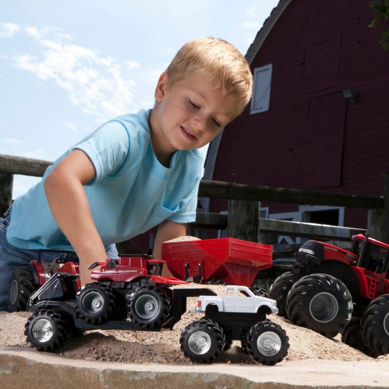 ERTL Case IH 8" Monster Treads Tractor with Wagon and Loader