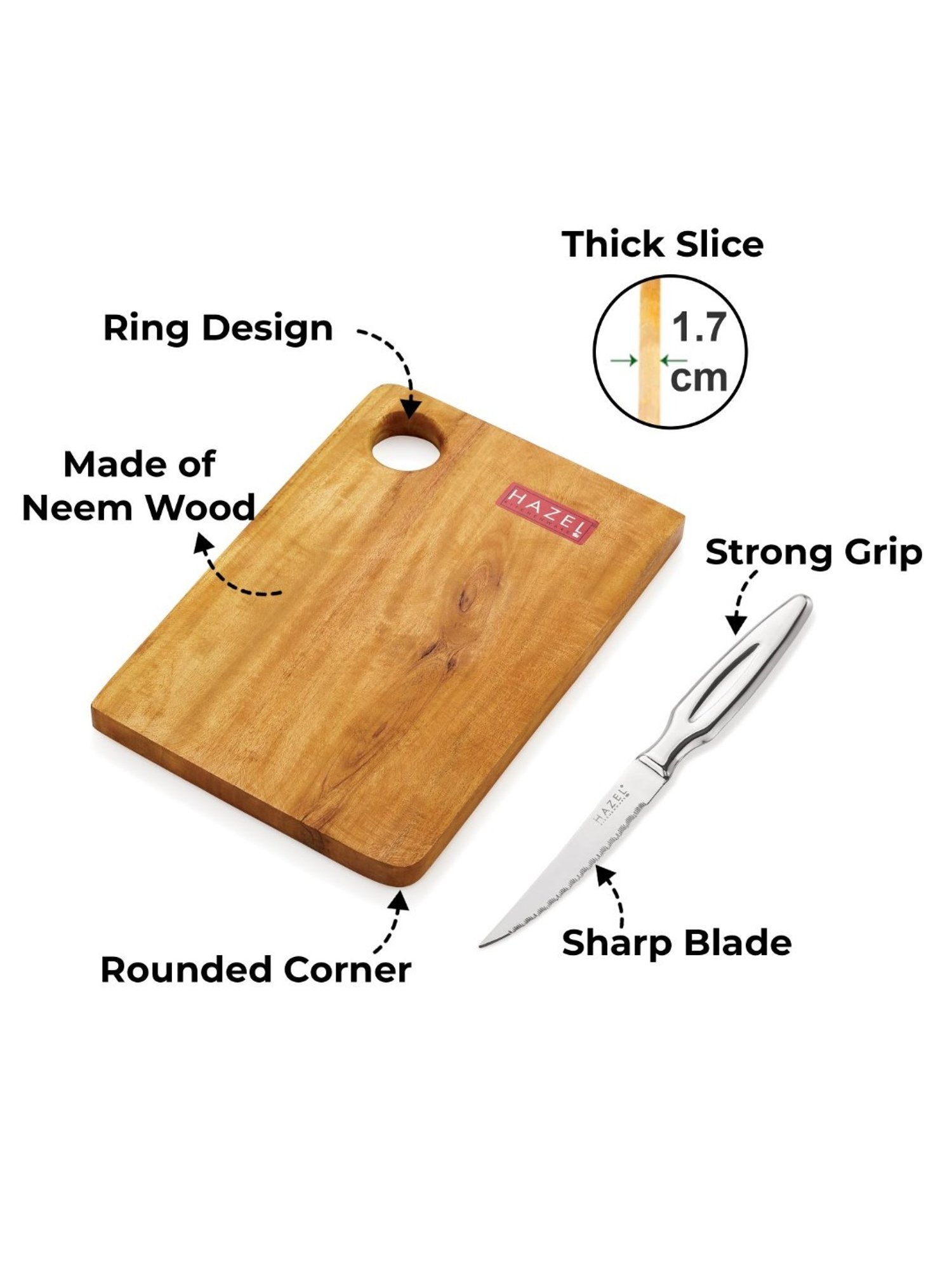 The Indus Valley Brown 6 Piece Wooden Cooking Tool Set