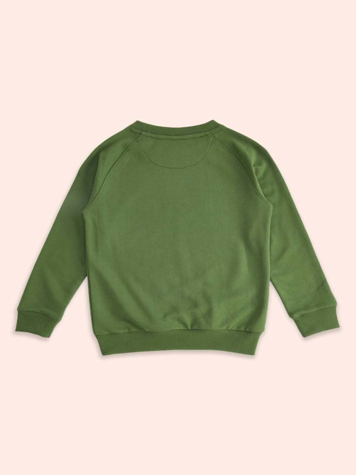 Pantaloons Baby Kids Olive Printed Full Sleeves Sweatshirt