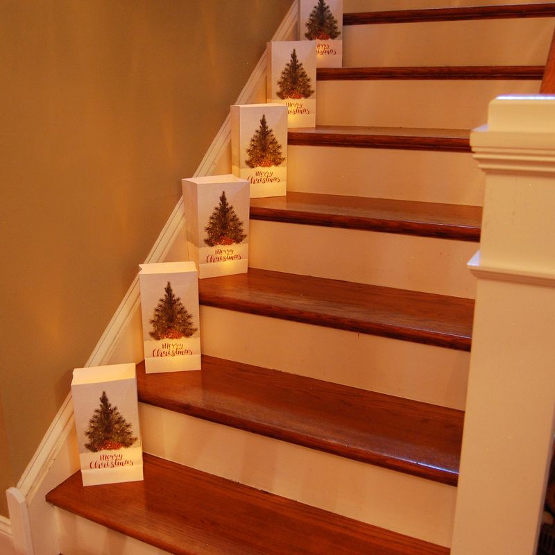 24ct Paper Luminaria Bags "Christmas Tree" - LumaBase