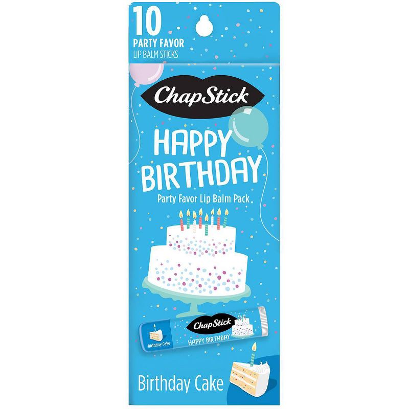 Chapstick Life Moments Happy Birthday Lip Balm - Birthday Cake - 10ct/1.5oz